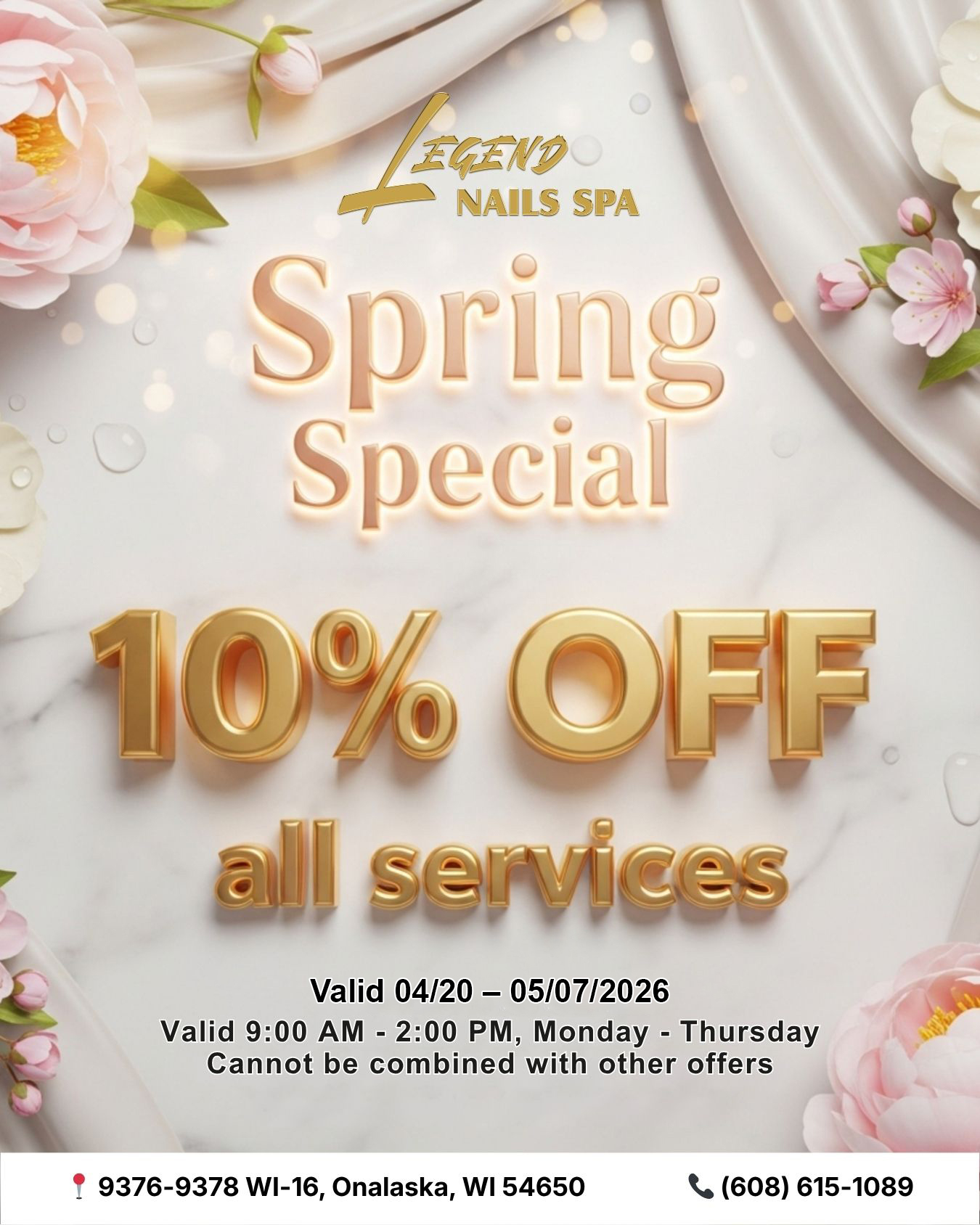 Legend Nails Spa logo
